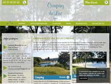 Tablet Screenshot of campingdulac-neuvic-correze.com
